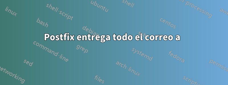 Postfix entrega todo el correo a 