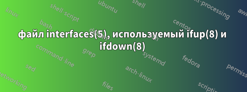 файл interfaces(5), используемый ifup(8) и ifdown(8)