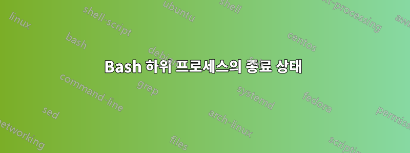 Bash 하위 프로세스의 종료 상태