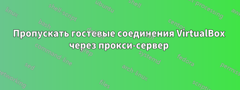 Пропускать гостевые соединения VirtualBox через прокси-сервер