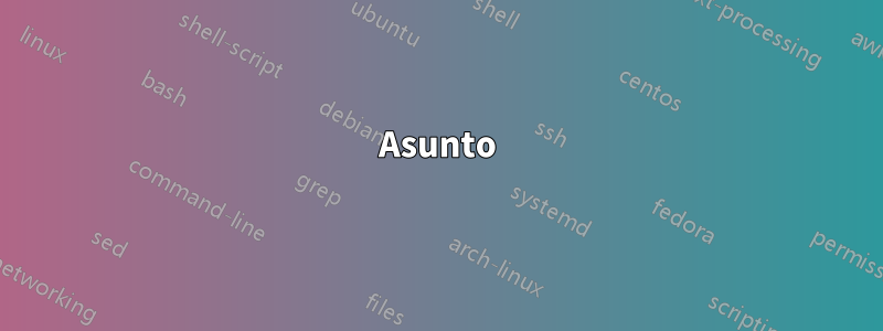 Asunto