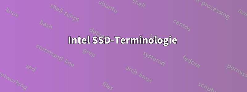 Intel SSD-Terminologie