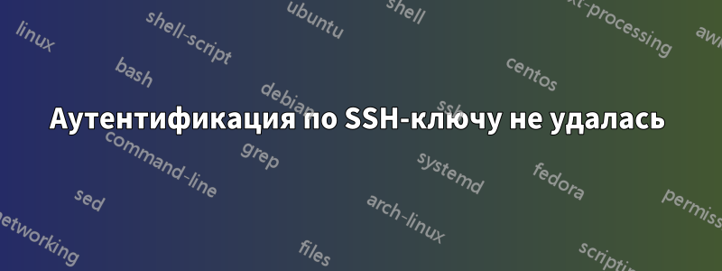 Аутентификация по SSH-ключу не удалась