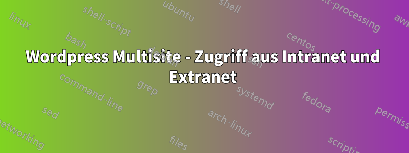 Wordpress Multisite - Zugriff aus Intranet und Extranet
