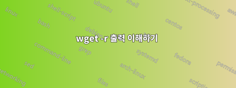 wget -r 출력 이해하기
