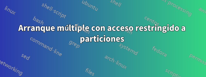 Arranque múltiple con acceso restringido a particiones