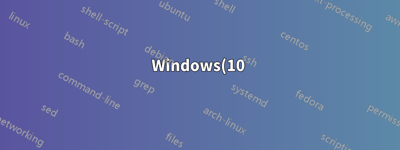 Windows(10) - CTRL SHIFT로 언어 간 전환