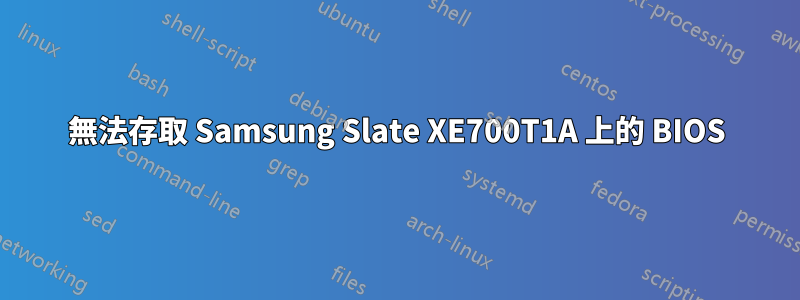 無法存取 Samsung Slate XE700T1A 上的 BIOS