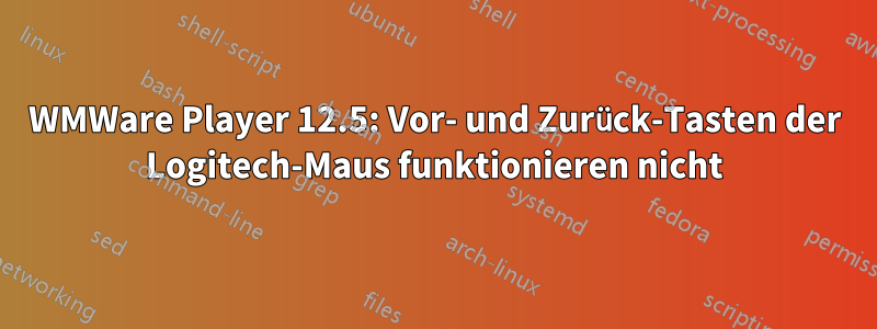 WMWare Player 12.5: Vor- und Zurück-Tasten der Logitech-Maus funktionieren nicht