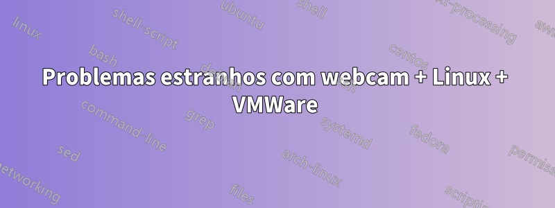 Problemas estranhos com webcam + Linux + VMWare