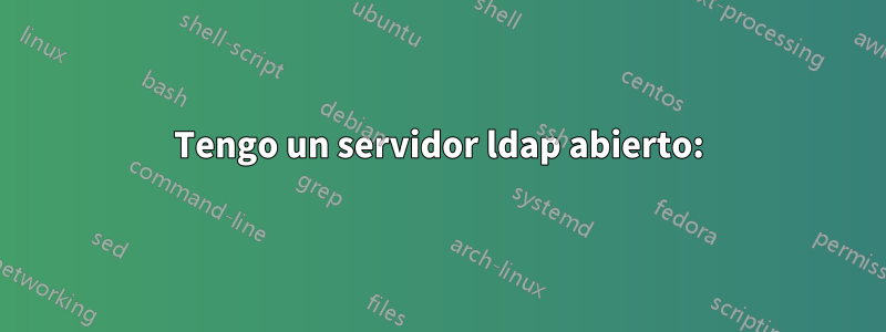 Tengo un servidor ldap abierto:
