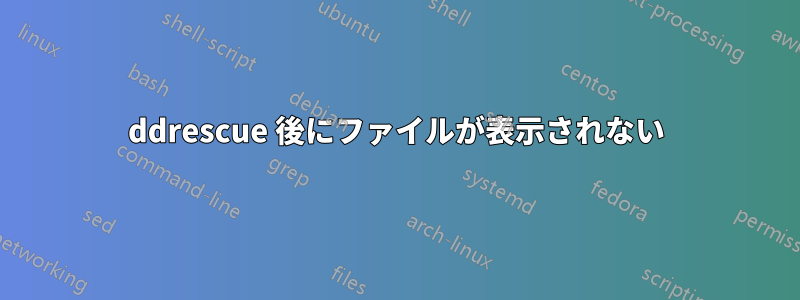 ddrescue 後にファイルが表示されない