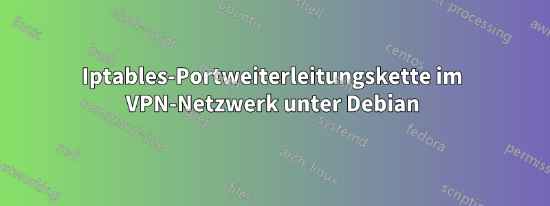 Iptables-Portweiterleitungskette im VPN-Netzwerk unter Debian