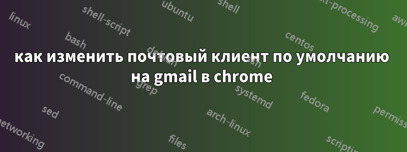 как изменить почтовый клиент по умолчанию на gmail в chrome