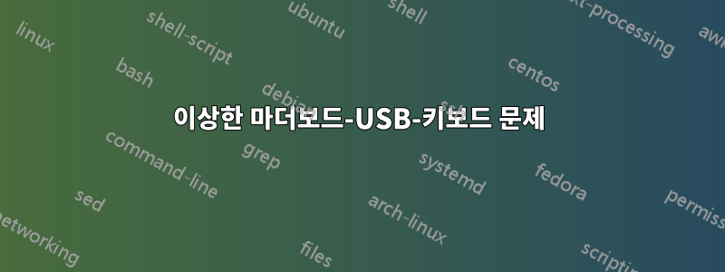 이상한 마더보드-USB-키보드 문제