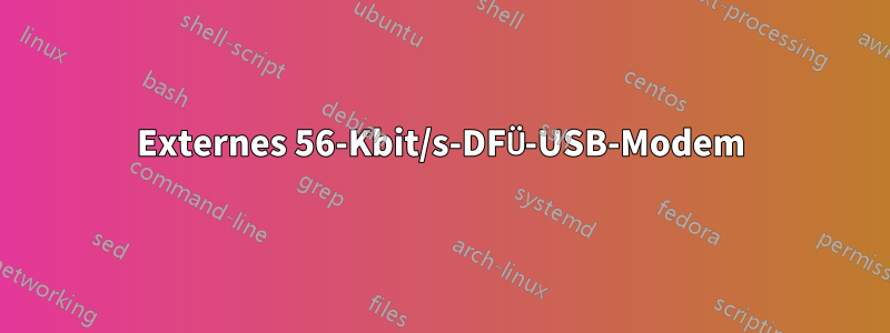 Externes 56-Kbit/s-DFÜ-USB-Modem