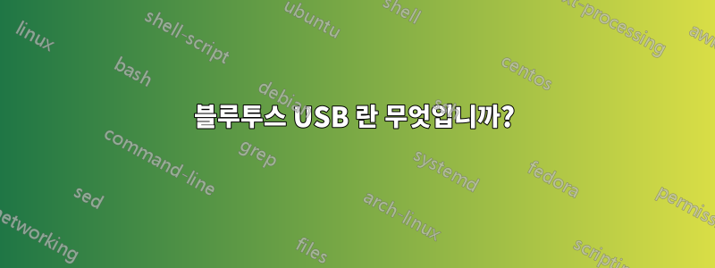 블루투스 USB 란 무엇입니까?