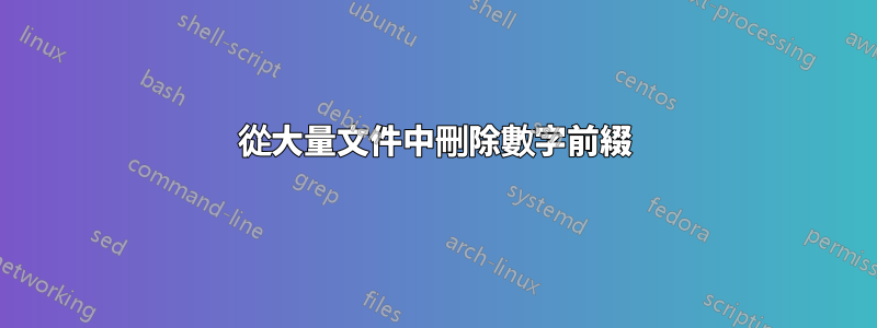 從大量文件中刪除數字前綴