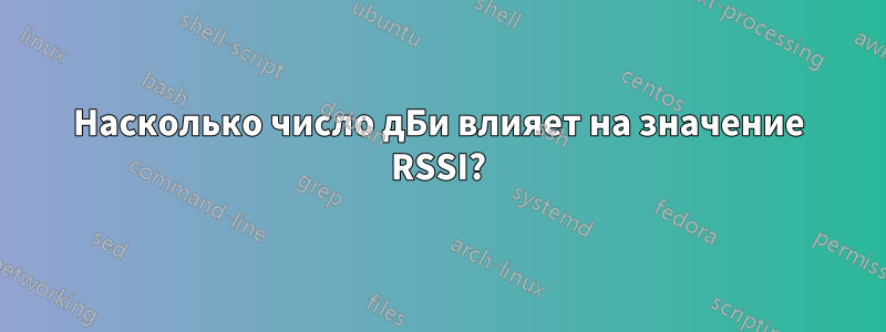 Насколько число дБи влияет на значение RSSI?