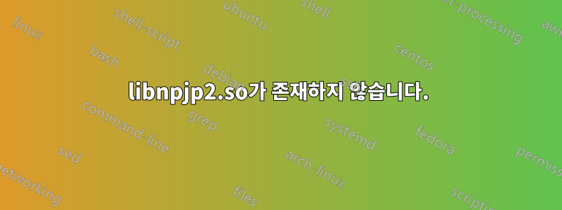 libnpjp2.so가 존재하지 않습니다.