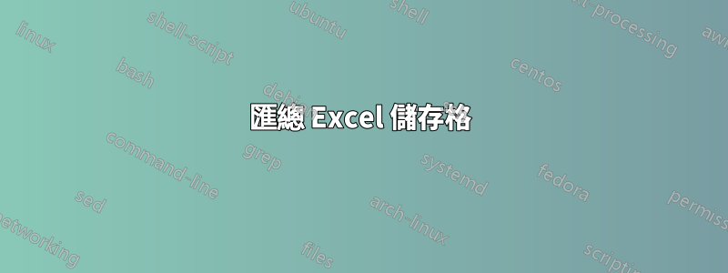 匯總 Excel 儲存格
