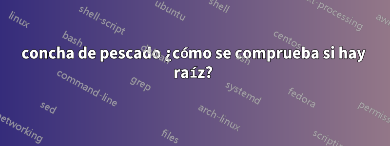concha de pescado ¿cómo se comprueba si hay raíz?