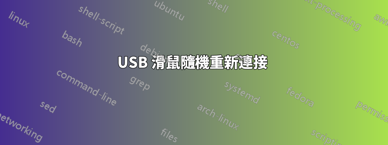 USB 滑鼠隨機重新連接
