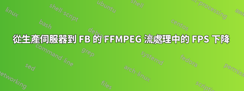 從生產伺服器到 FB 的 FFMPEG 流處理中的 FPS 下降