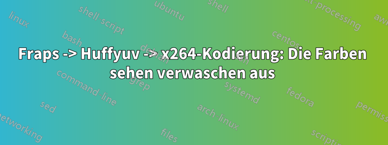 Fraps -> Huffyuv -> x264-Kodierung: Die Farben sehen verwaschen aus