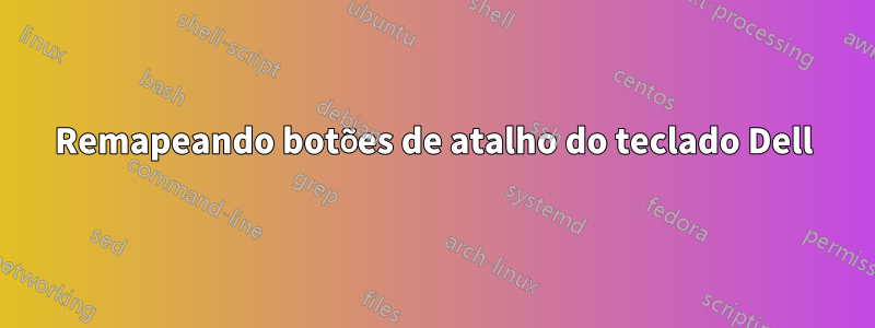 Remapeando botões de atalho do teclado Dell