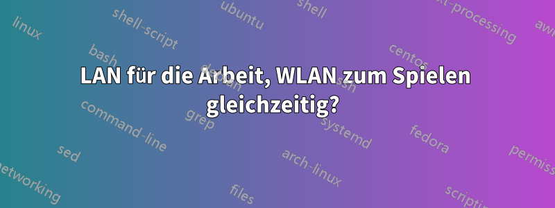 LAN für die Arbeit, WLAN zum Spielen gleichzeitig? 