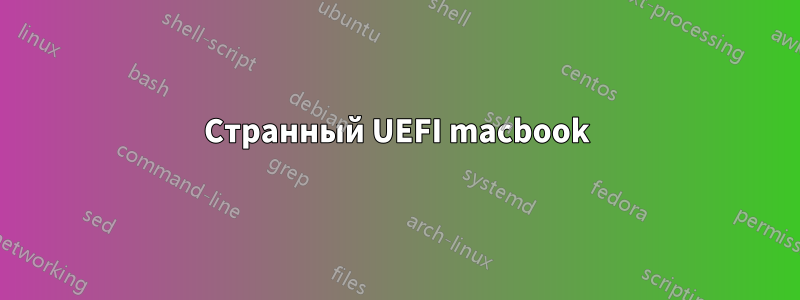 Странный UEFI macbook