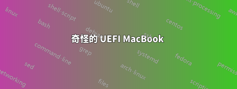 奇怪的 UEFI MacBook