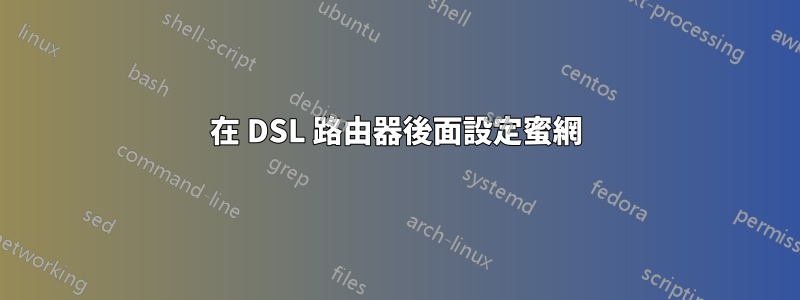 在 DSL 路由器後面設定蜜網