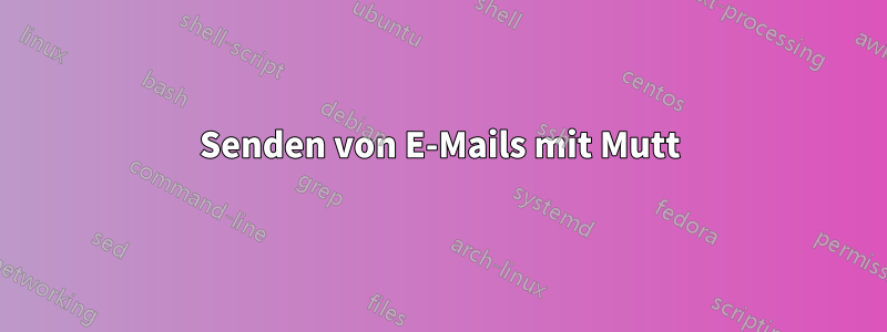 Senden von E-Mails mit Mutt