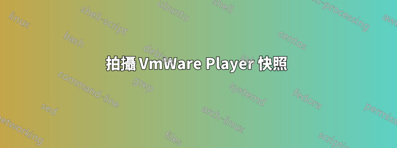 拍攝 VmWare Player 快照