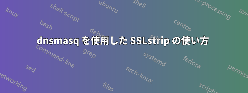 dnsmasq を使用した SSLstrip の使い方