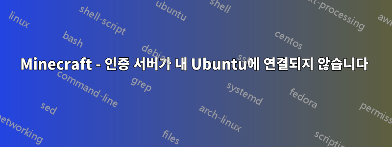 Minecraft - 인증 서버가 내 Ubuntu에 연결되지 않습니다