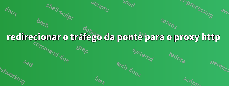 redirecionar o tráfego da ponte para o proxy http