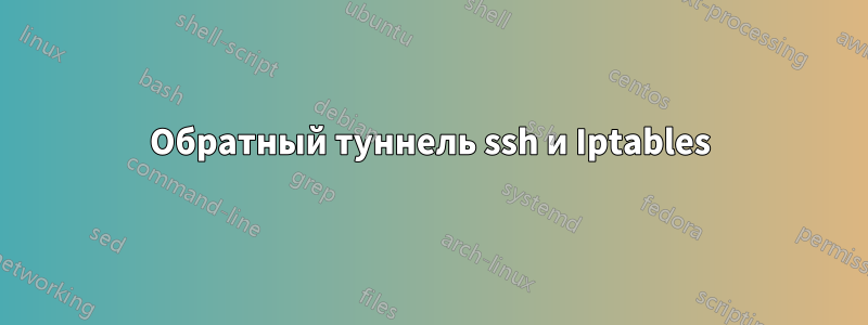 Обратный туннель ssh и Iptables