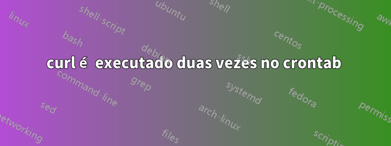 curl é executado duas vezes no crontab