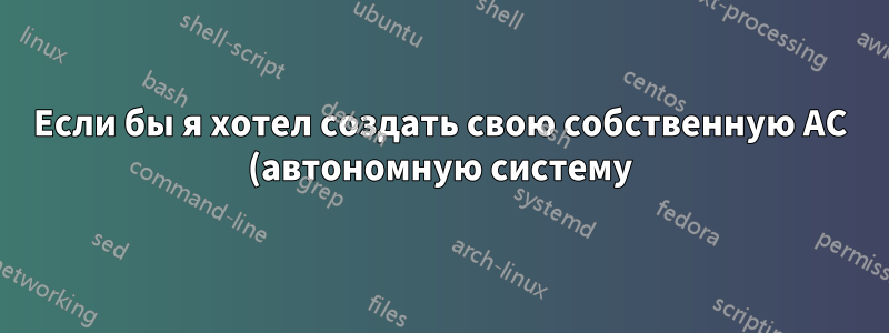 Если бы я хотел создать свою собственную АС (автономную систему), как бы я это сделал?