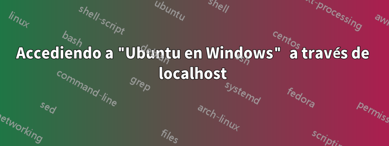 Accediendo a "Ubuntu en Windows" a través de localhost