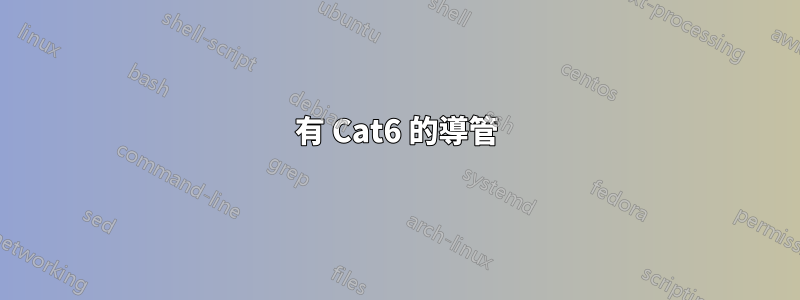 有 Cat6 的導管