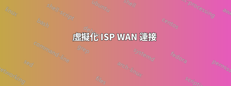 虛擬化 ISP WAN 連接