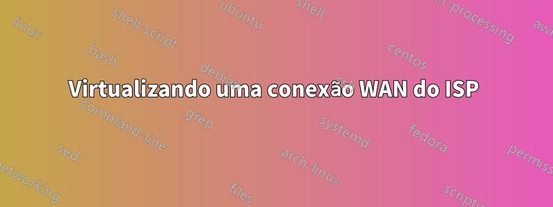 Virtualizando uma conexão WAN do ISP