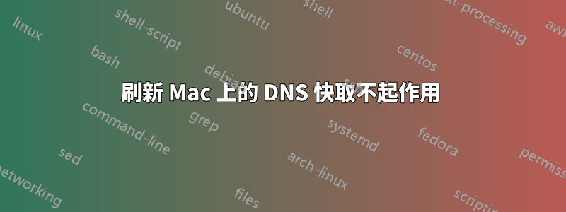 刷新 Mac 上的 DNS 快取不起作用