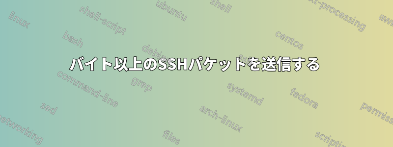 32768バイト以上のSSHパケットを送信する