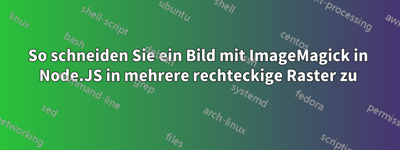 So schneiden Sie ein Bild mit ImageMagick in Node.JS in mehrere rechteckige Raster zu