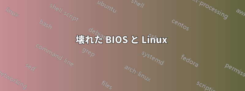 壊れた BIOS と Linux